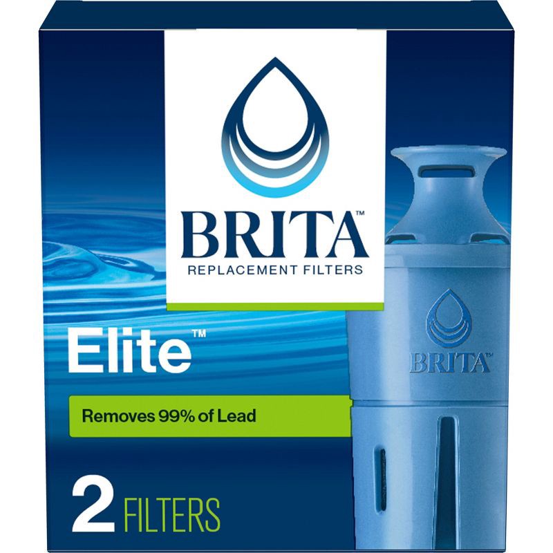 slide 1 of 20, Brita 2ct Elite Replacement Water Filter for Pitchers and Dispensers: BPA-Free, Reduces Odors, Filters Lead & More, 2 ct