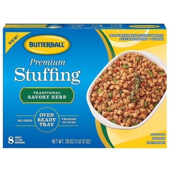 slide 1 of 1, Butterball Cornbread Stuffing With Sausage, per lb