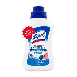 Lysol Crisp Linen Scented Laundry Sanitizer - 41 fl oz