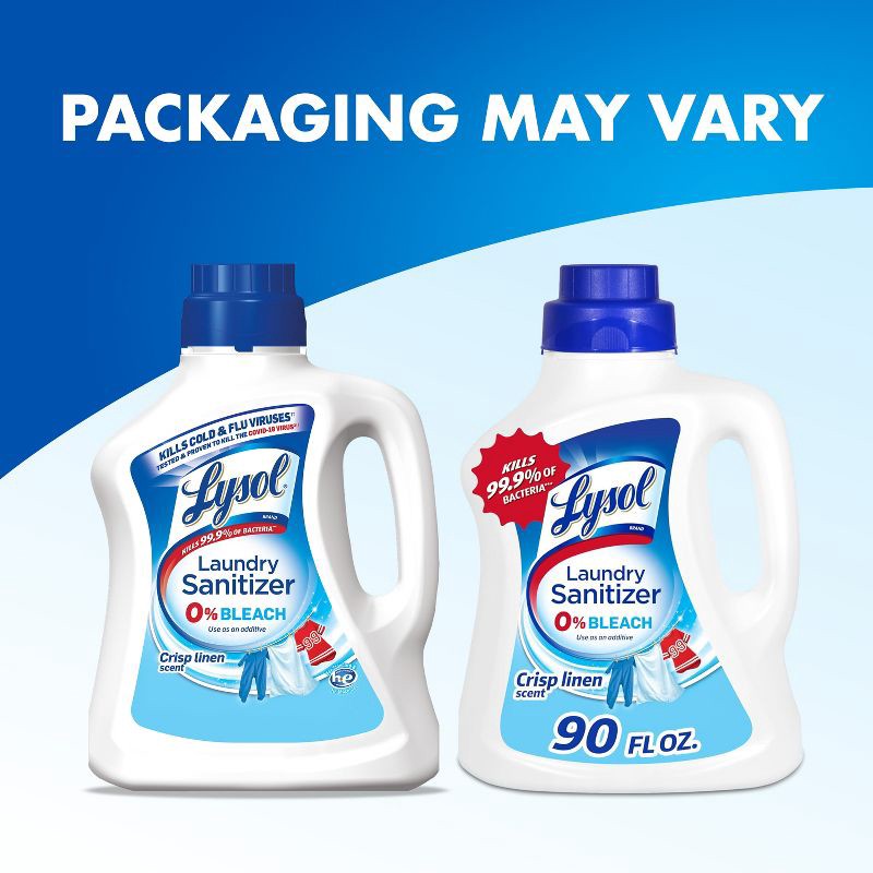 slide 2 of 11, Lysol Laundry Sanitizer Crisp Linen Detergent Booster - 90oz, 90 oz