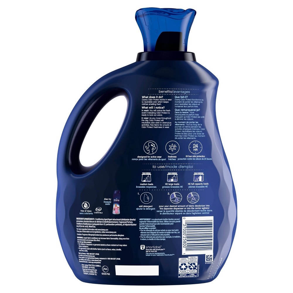 slide 2 of 3, Downy Odor Protect April Fresh Fabric Deodorizer and Fabric Conditioner, 81 fl oz