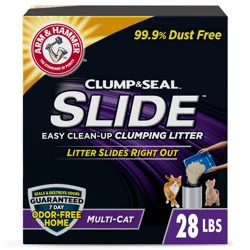 Arm & Hammer Slide Easy Clean-Up Multi-Cat Clumping Cat Litter - 28lbs: Clay Material