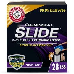 Arm & Hammer Slide Easy Clean-Up Multi-Cat Clumping Cat Litter - 28lbs: Clay Material