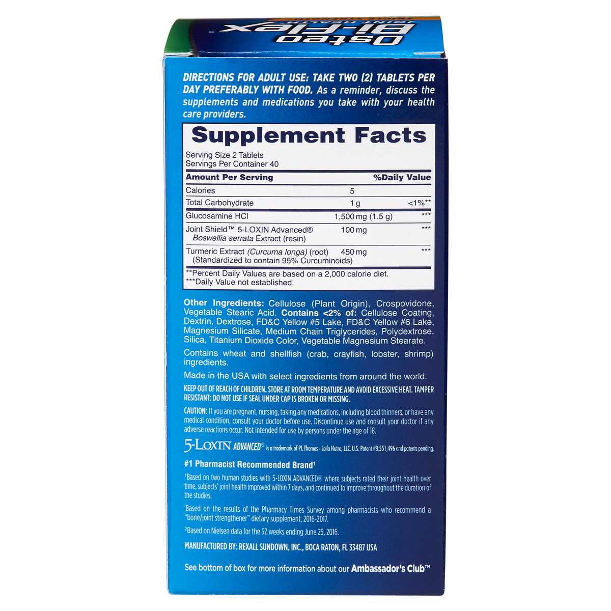 slide 2 of 2, Osteo Bi-Flex Triple Strength & Turmeric Dietary Supplement Tablets, 80 ct