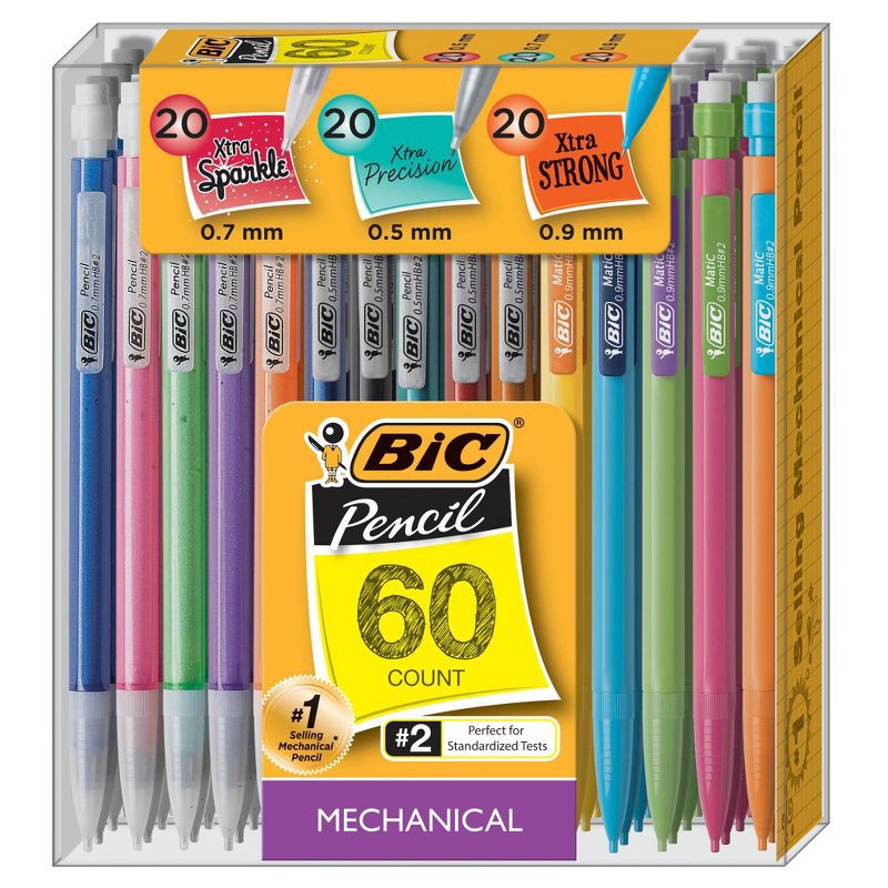 slide 1 of 8, BIC Mechanical #2 Pencil Variety Pack 60ct, 60 ct