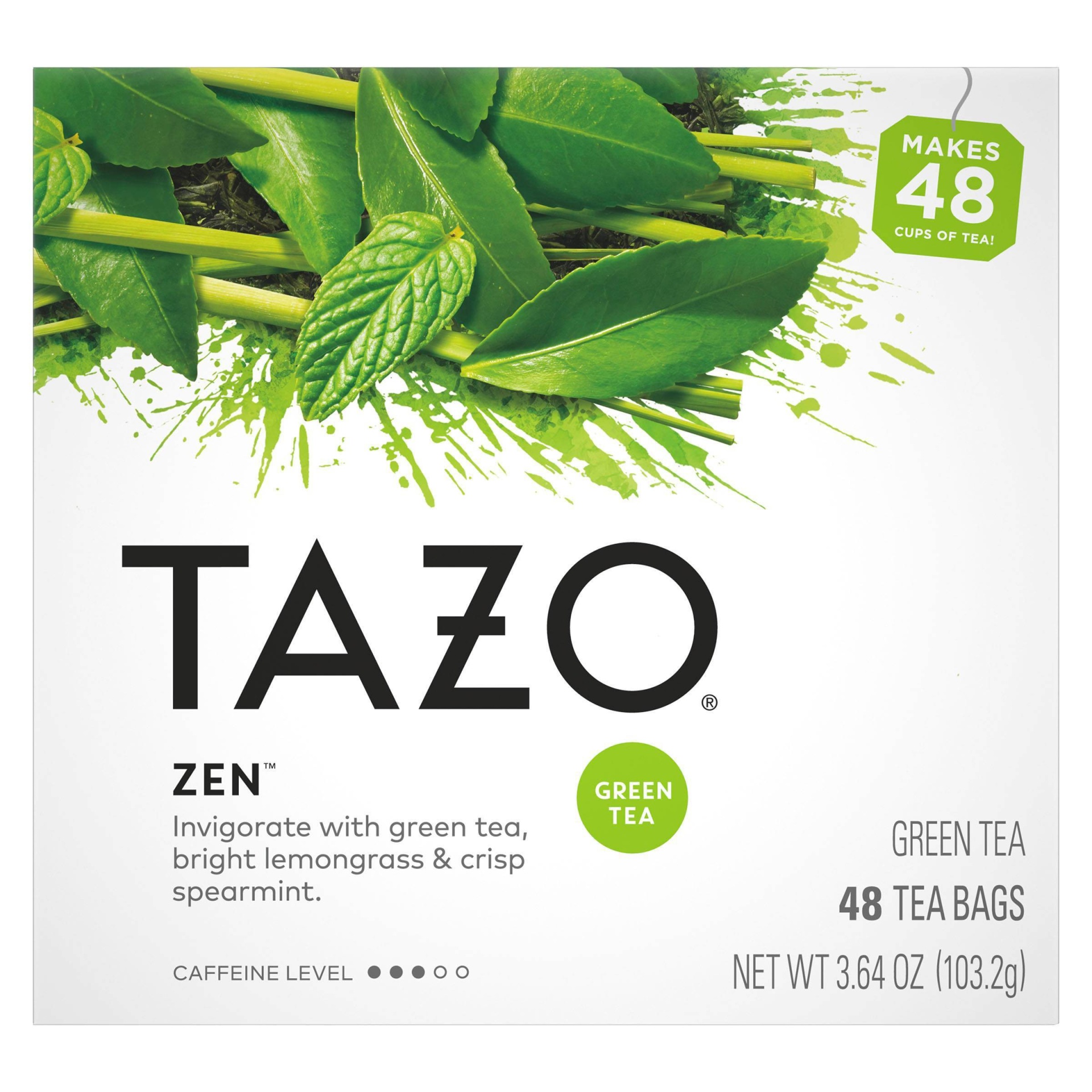 slide 1 of 4, Tazo Zen Tea - 48ct, 48 ct