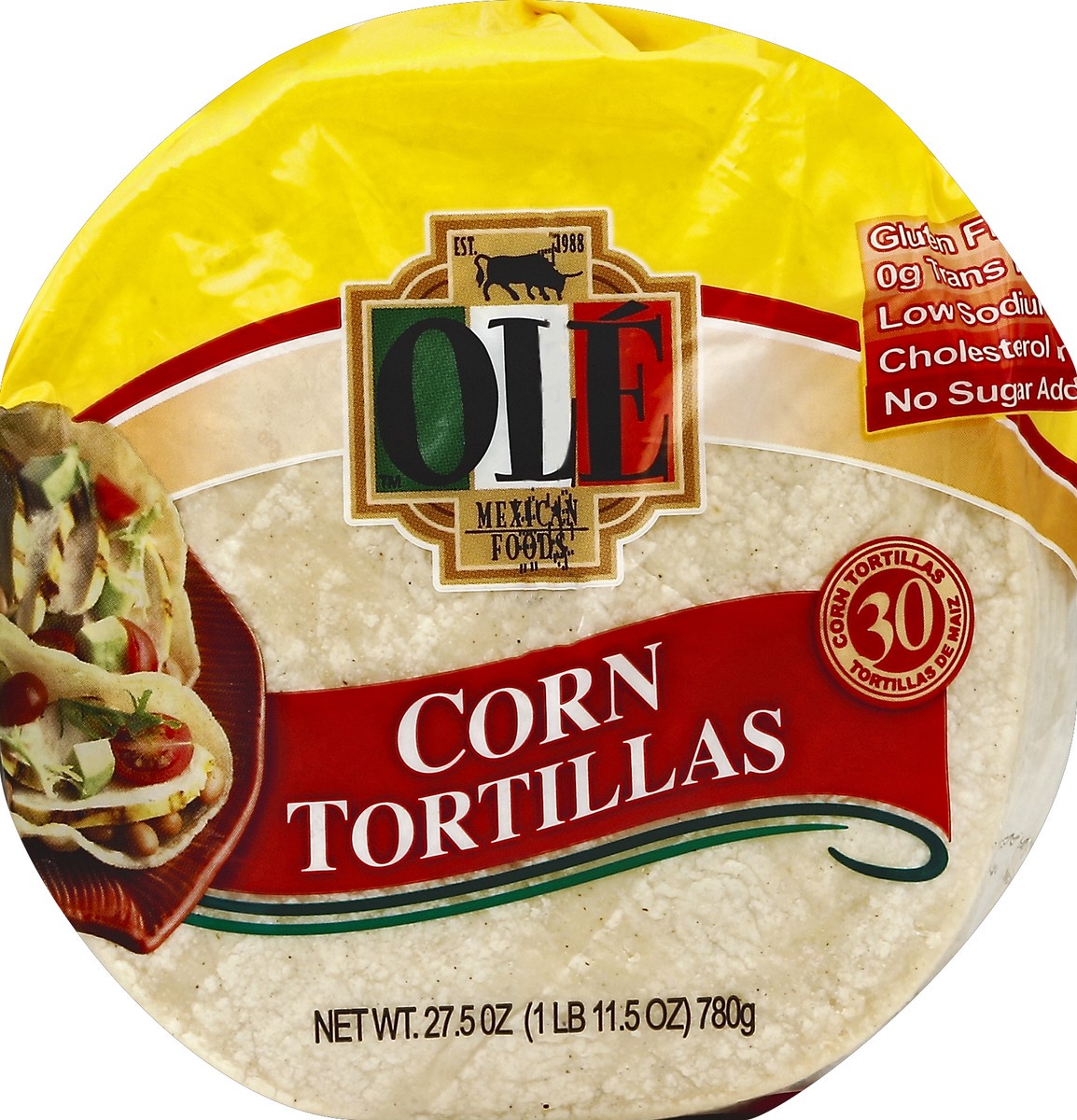 slide 5 of 5, Olé Mexican Foods White Corn Tortilla Shells, 27.5 oz