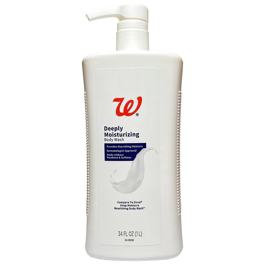 slide 1 of 4, Walgreens Deeply Moisturizing Body Wash, 22 fl oz