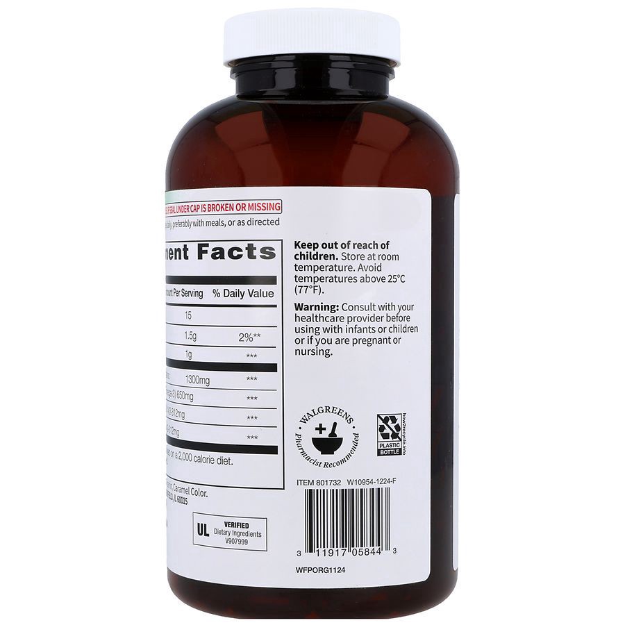 slide 5 of 5, Walgreens Free & Pure Flaxseed Oil Softgels, 200 ct