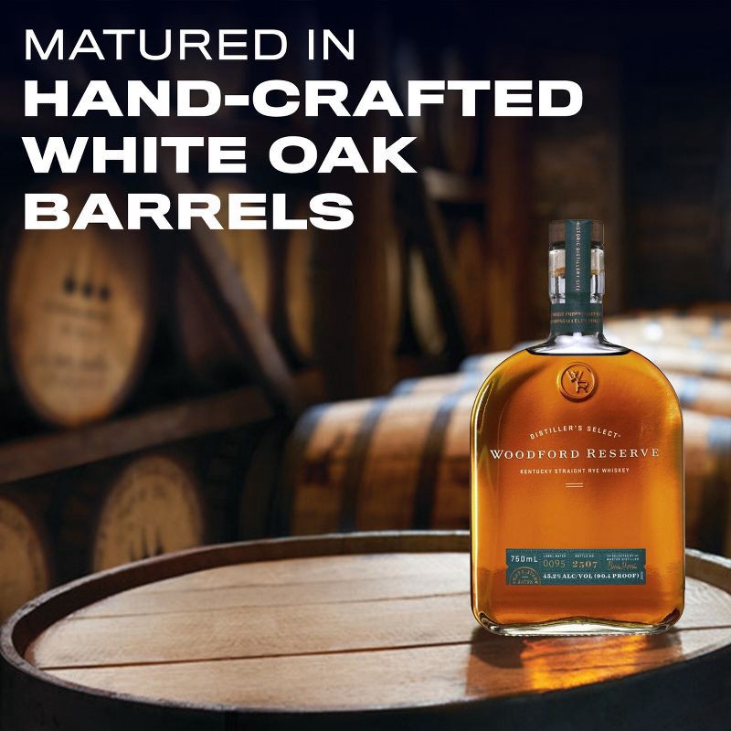 slide 8 of 11, Woodford Reserve Kentucky Straight Rye Whiskey - 750ml Bottle, 750 ml