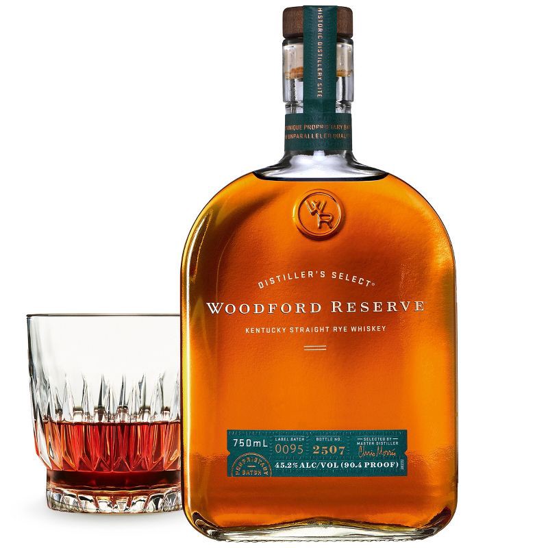 slide 1 of 11, Woodford Reserve Kentucky Straight Rye Whiskey - 750ml Bottle, 750 ml