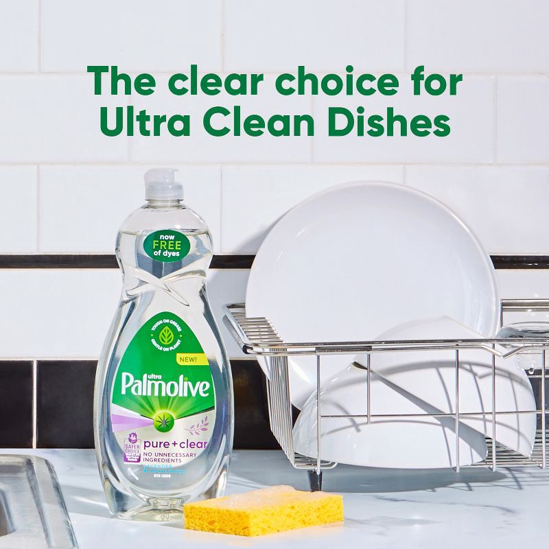 slide 5 of 9, Palmolive Ultra Pure + Clear Liquid Dish Soap - Lavender and Eucalyptus - 32.5 fl oz, 32.5 fl oz