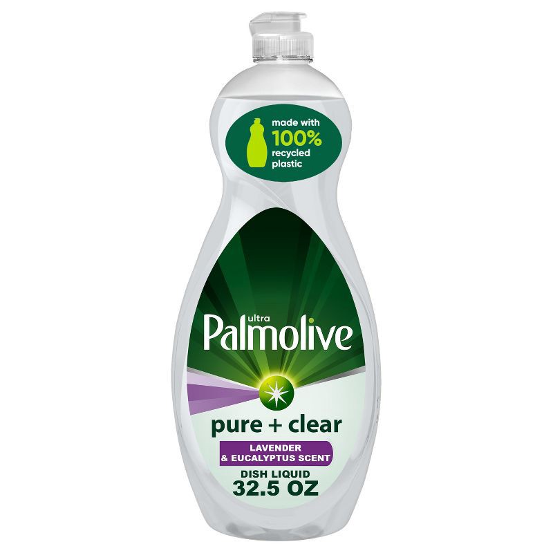 slide 1 of 12, Palmolive Ultra Pure + Clear Liquid Dish Soap - Lavender and Eucalyptus - 32.5 fl oz, 32.5 fl oz