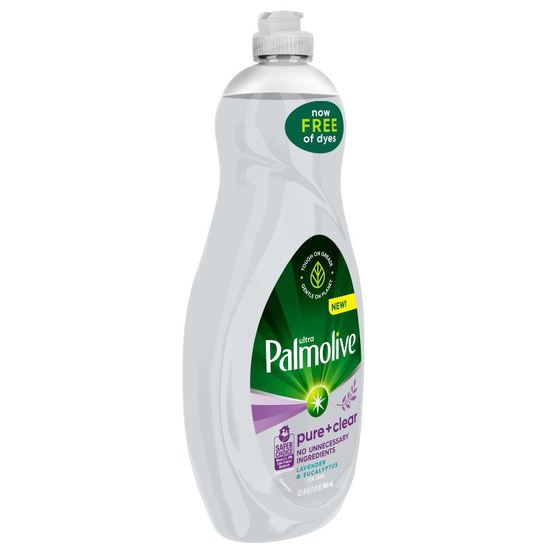 slide 10 of 12, Palmolive Ultra Pure + Clear Liquid Dish Soap - Lavender and Eucalyptus - 32.5 fl oz, 32.5 fl oz