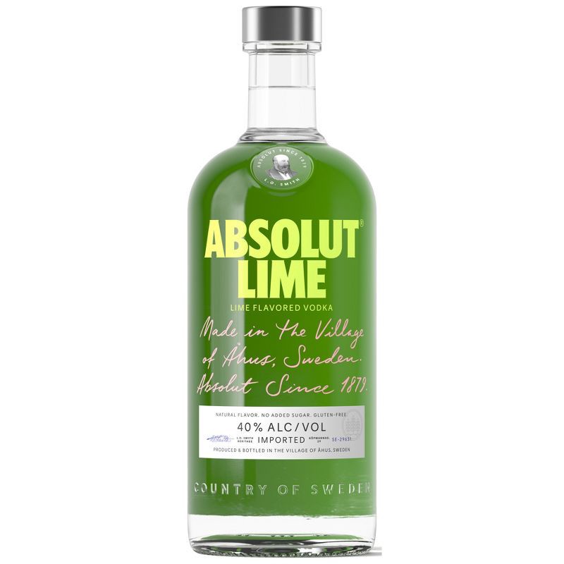 slide 1 of 6, Absolut Lime Vodka - 750ml Bottle, 750 ml