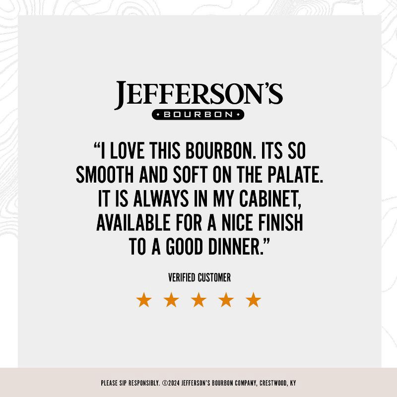 slide 4 of 9, Jefferson's Bourbon Whiskey - 750ml Bottle, 750 ml