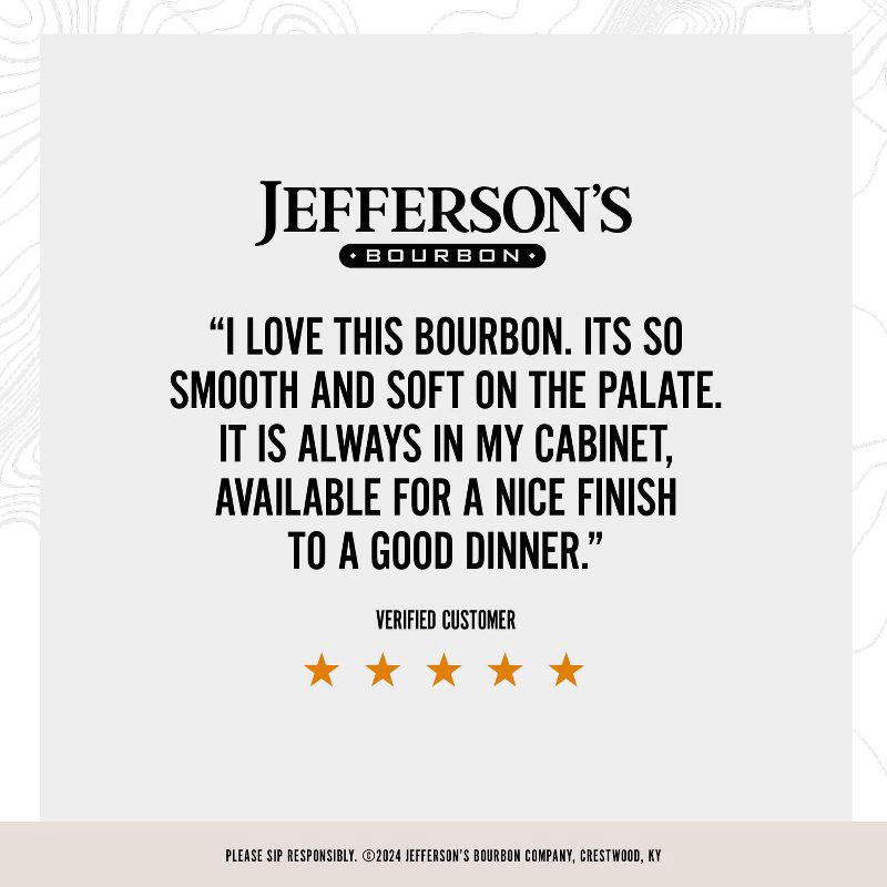 slide 4 of 5, Jefferson's Bourbon Whiskey - 750ml Bottle, 750 ml