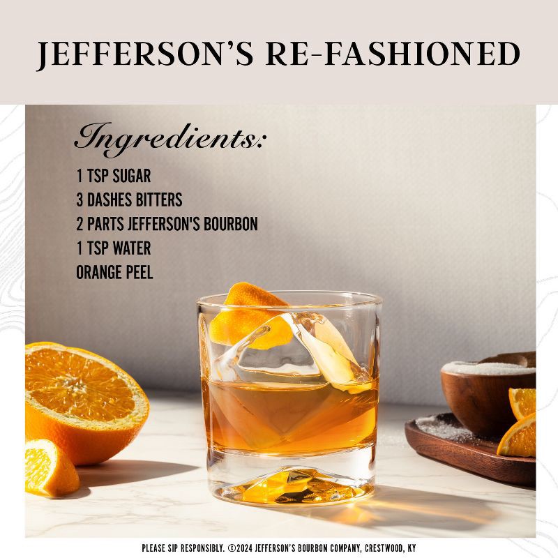 slide 5 of 9, Jefferson's Bourbon Whiskey - 750ml Bottle, 750 ml