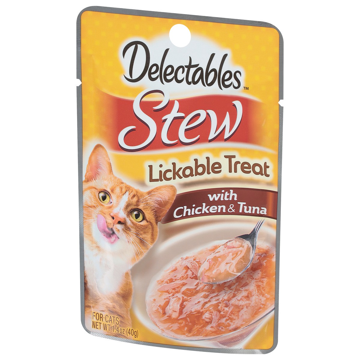 slide 6 of 9, Delectables Stew Lickable Treats with Chicken & Tuna 1.4 oz, 1.4 oz