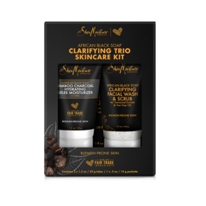 slide 1 of 1, SheaMoisture African Black Soap & Bamboo Charcoal Best Sellers Skincare Kit, 1 ct