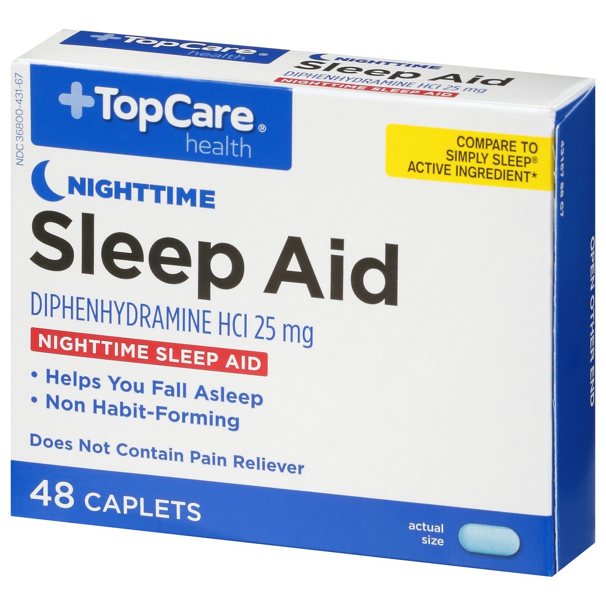 slide 7 of 9, TopCare TOP CARE Topcare Sleep Aid Nighttime, 48 ct