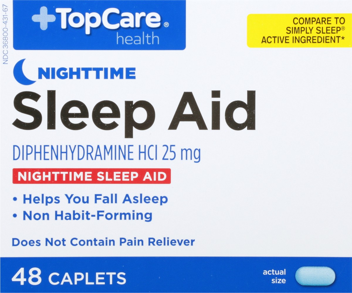 slide 6 of 9, TopCare TOP CARE Topcare Sleep Aid Nighttime, 48 ct