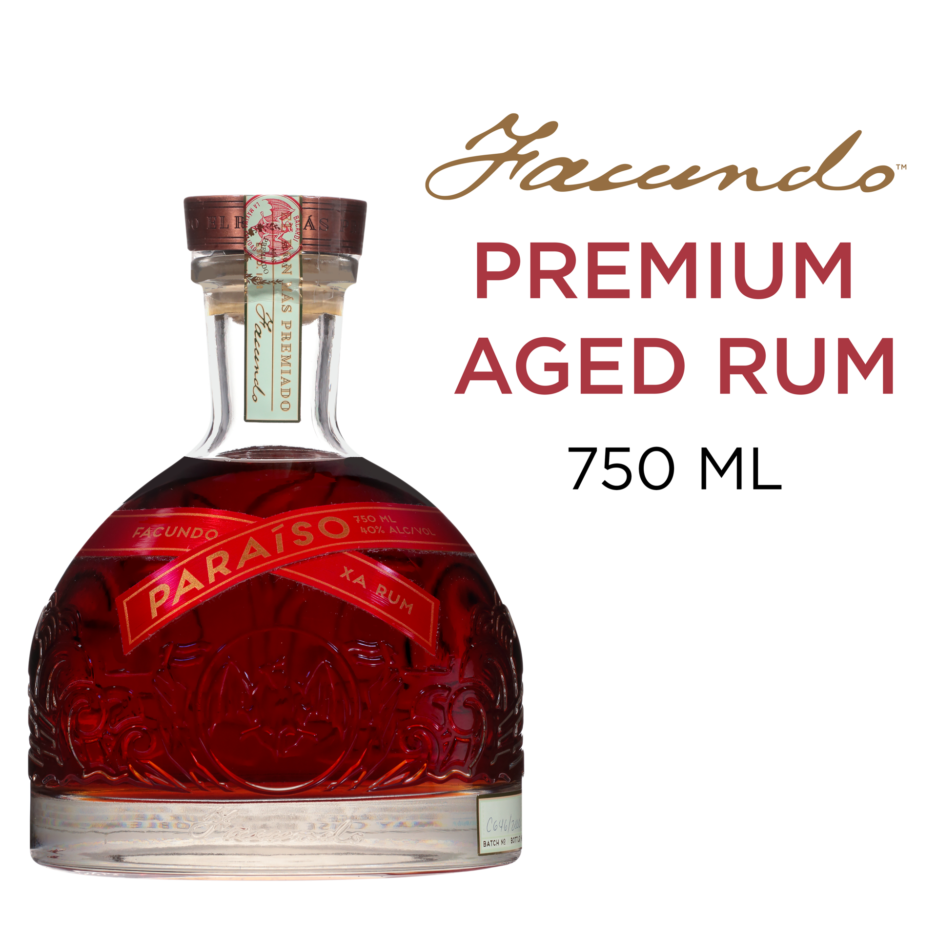 slide 1 of 5, Facundo Paraiso Xa Rum 40% 75Cl/750Ml, 750 ml