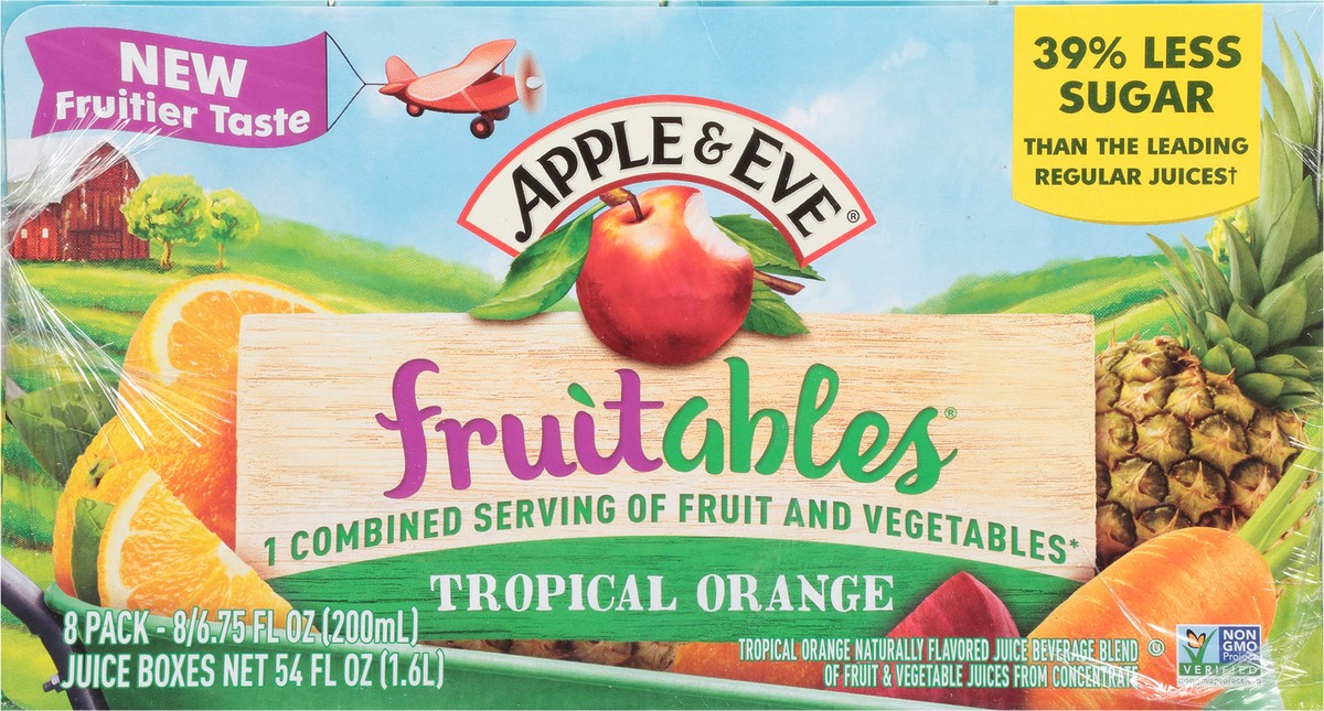 slide 10 of 11, Apple & Eve Fruitables Fruits & Vegetables Berry Berry Juice Beverage, 8 ct; 6.75 fl oz