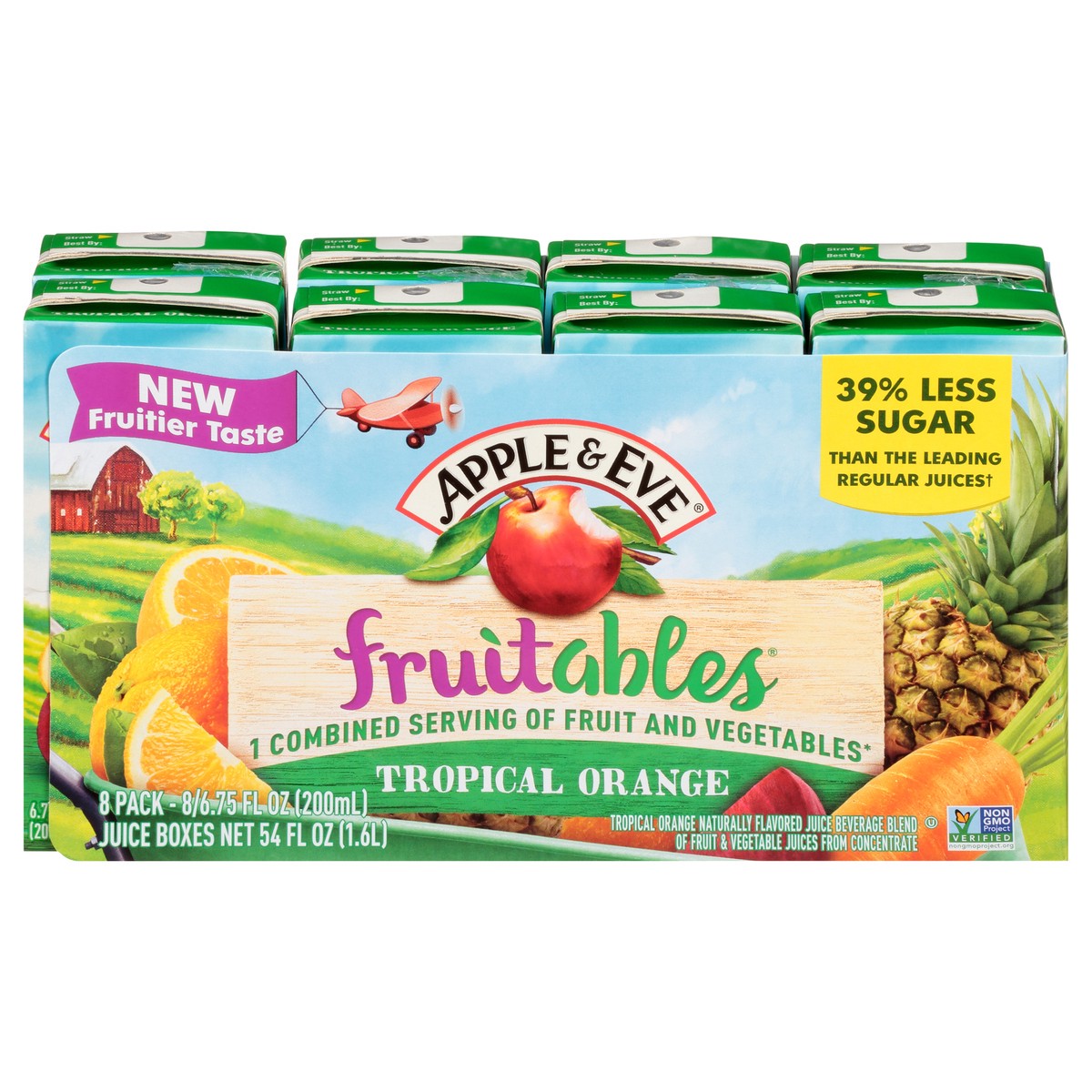 slide 11 of 11, Apple & Eve Fruitables Fruits & Vegetables Berry Berry Juice Beverage, 8 ct; 6.75 fl oz