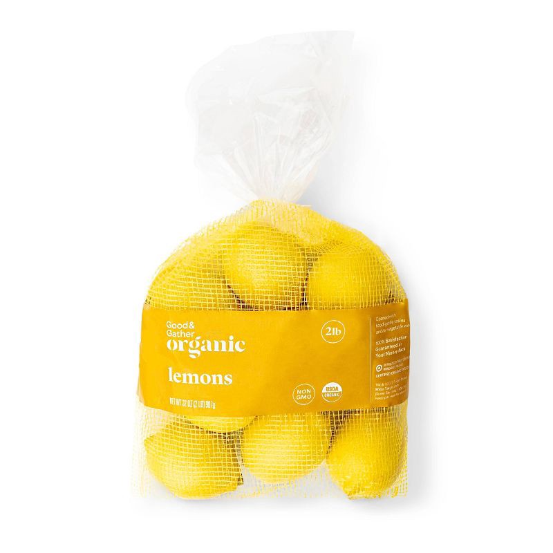 slide 1 of 4, Organic Lemons - 2lb - Good & Gather™, 2 lb