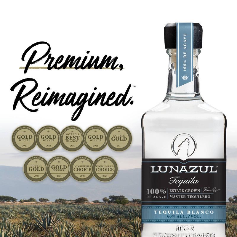 slide 8 of 11, Lunazul Blanco Tequila - 750ml Bottle, 750 ml