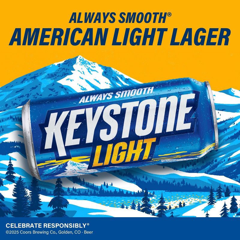 slide 3 of 7, Keystone Light Beer - 15pk/12 fl oz Cans, 15 ct; 12 fl oz