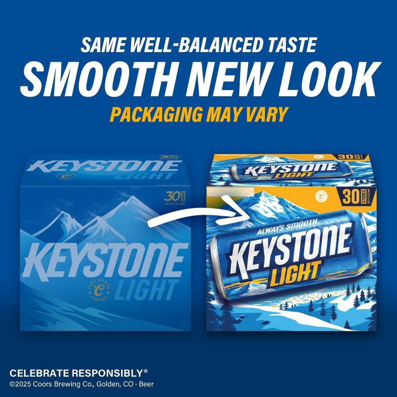 slide 6 of 7, Keystone Light Beer - 15pk/12 fl oz Cans, 15 ct; 12 fl oz