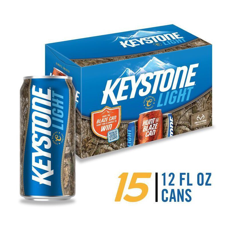 slide 7 of 7, Keystone Light Beer - 15pk/12 fl oz Cans, 15 ct; 12 fl oz