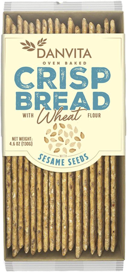 slide 1 of 1, Danvita Sesame Seed Wheat Crisp Bread, 4.6 oz