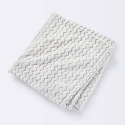 Plush Embossed Baby Blanket Chevron - Cloud Island™ Gray - 100 Each