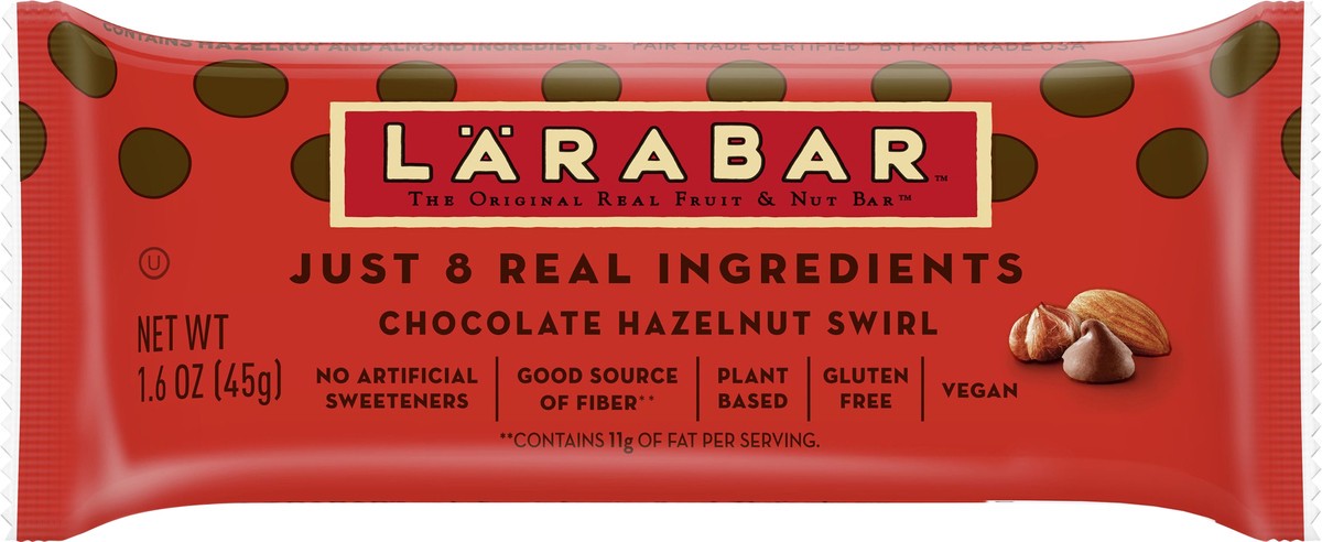 slide 2 of 12, LÄRABAR Chocolate Hazelnut Swirl Fruit & Nut Bar 1.6 oz, 1.6 oz