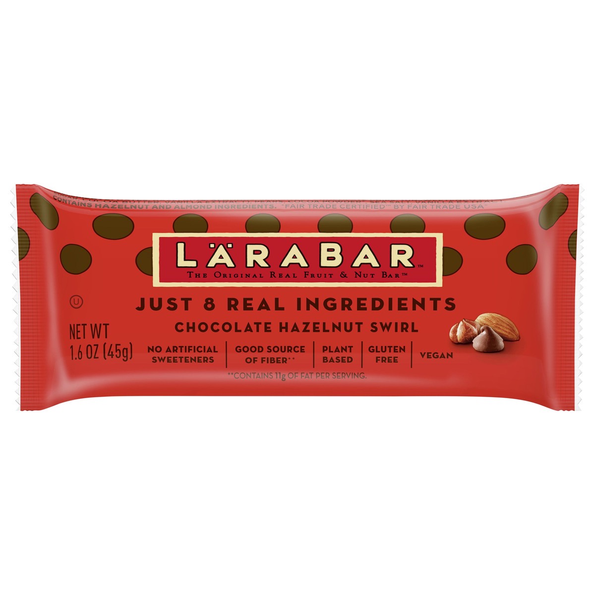 slide 1 of 12, LÄRABAR Chocolate Hazelnut Swirl Fruit & Nut Bar 1.6 oz, 1.6 oz