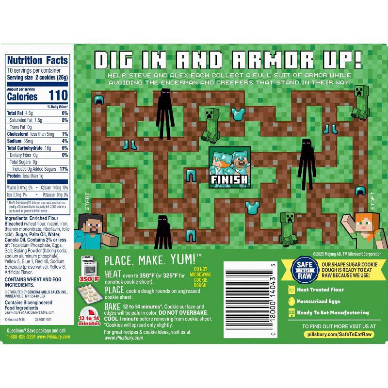 slide 3 of 5, Pil Rtb Minecraft Shape Ckie, 9 oz