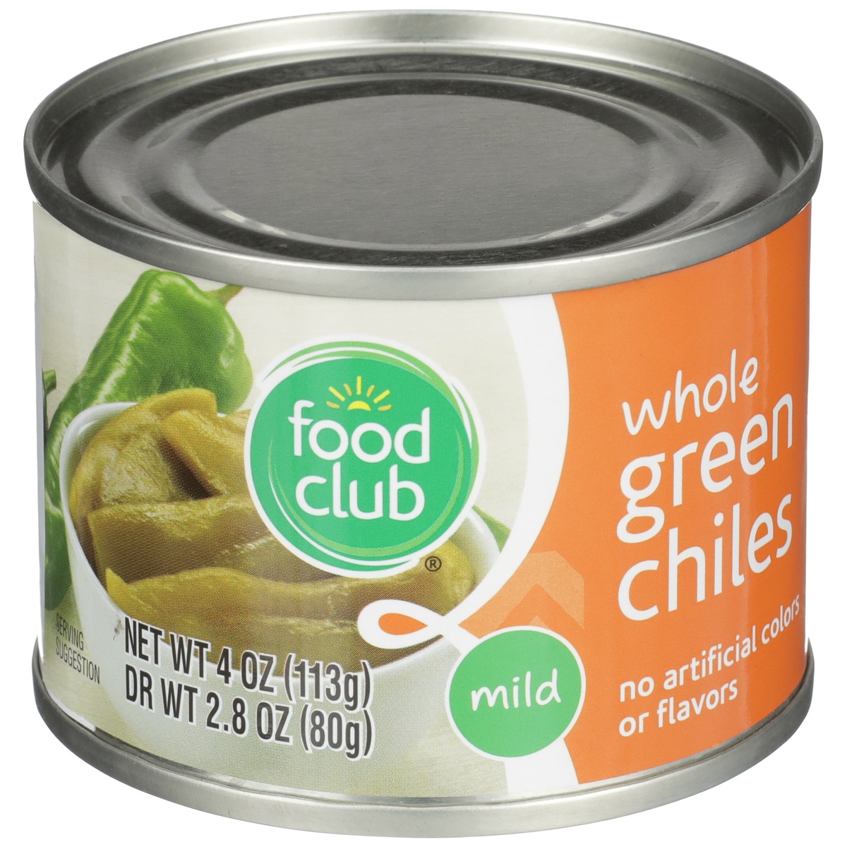 slide 2 of 10, Food Club Mild Whole Green Chiles, 4 oz