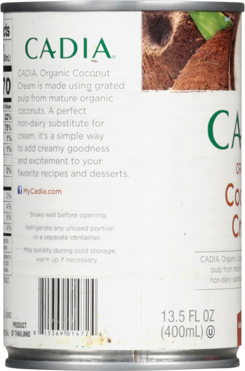slide 4 of 13, Cadia Organic Unsweetened Coconut Cream 13.5 fl oz, 13.5 fl oz