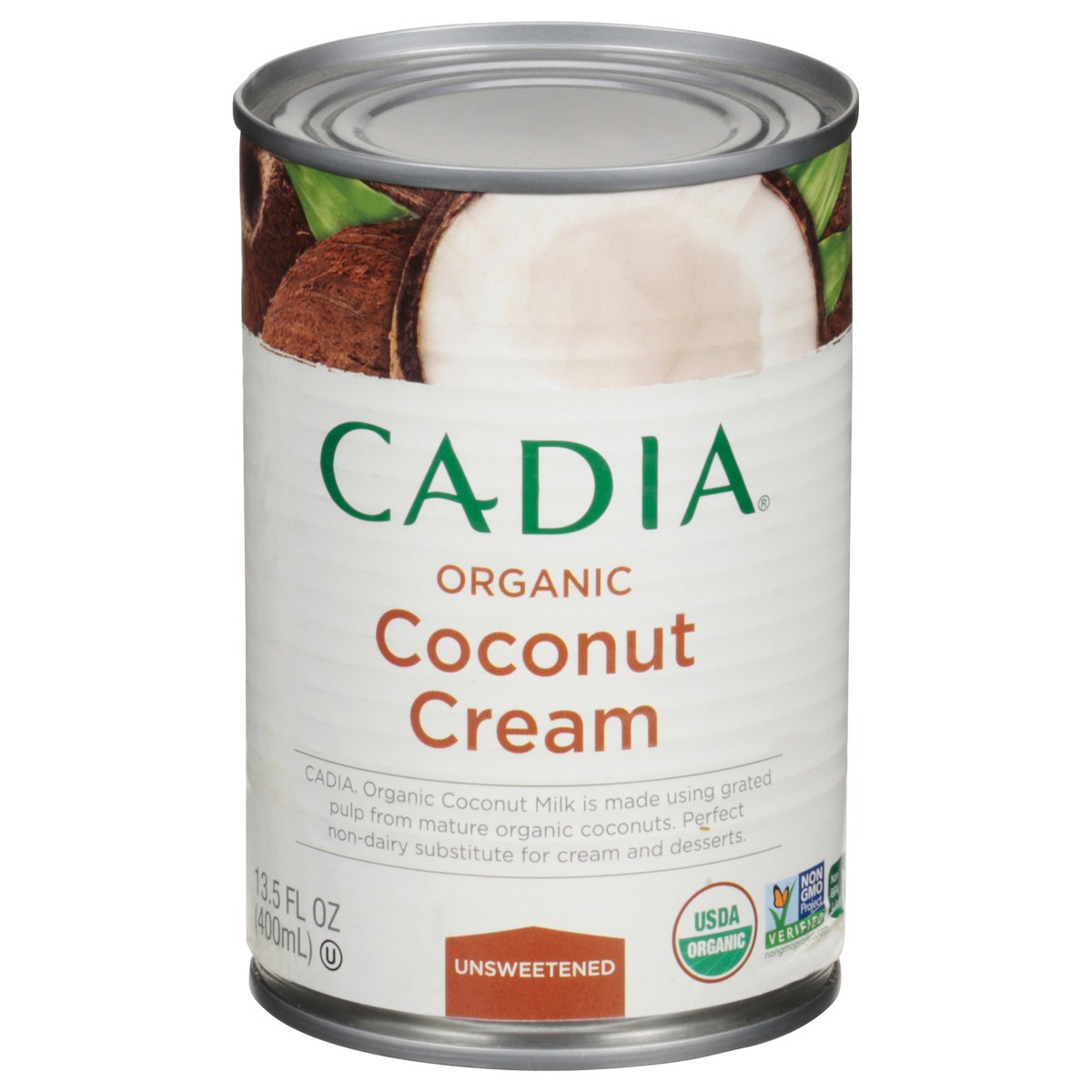 slide 1 of 13, Cadia Organic Unsweetened Coconut Cream 13.5 fl oz, 13.5 fl oz