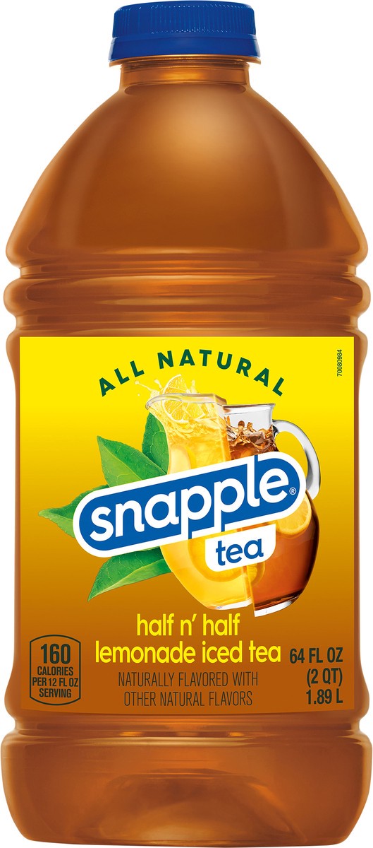 slide 5 of 7, Snapple Half n' Half Lemonade Ice Tea 64 fl oz, 64 oz