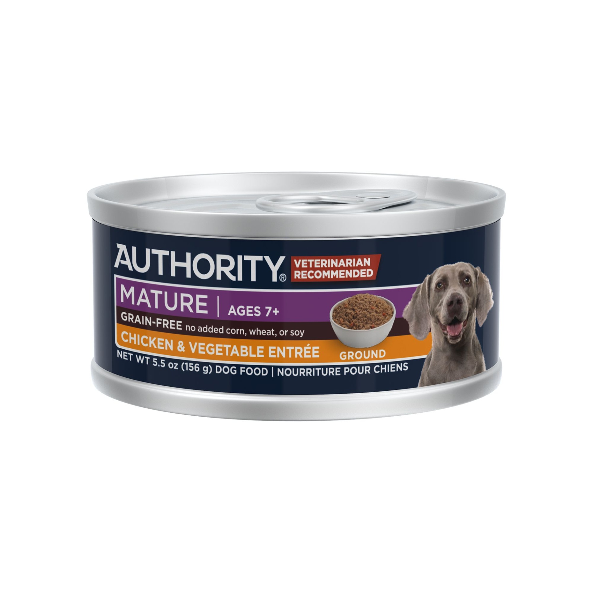 slide 1 of 1, Authority Everyday Health Senior Wet Dog Food, 5.5 oz