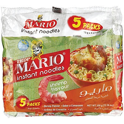 slide 1 of 1, Mario Shrimp InstantNoodles, 5 ct