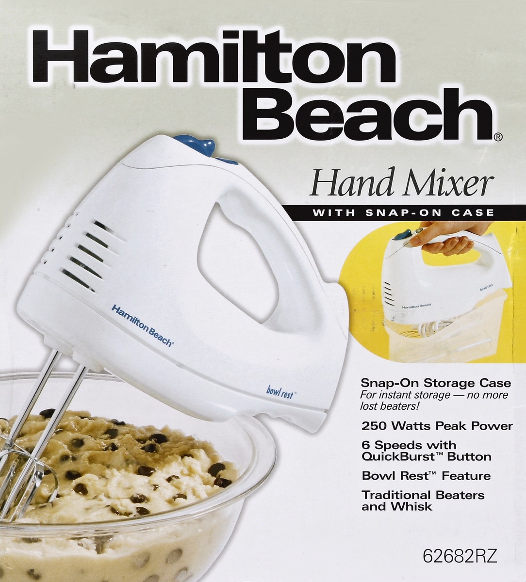 Hamilton Beach Hand Mixer, with Snap-On Case