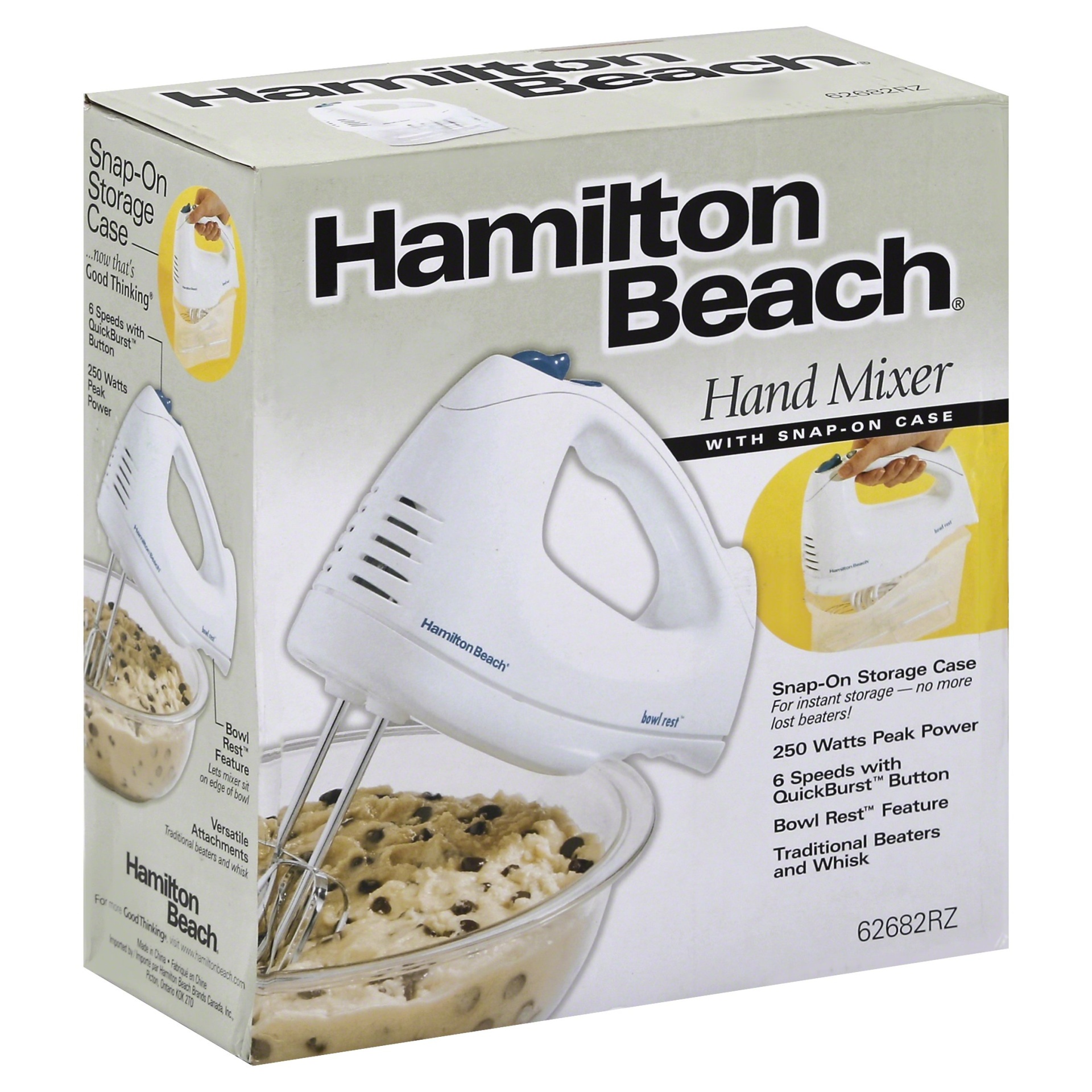 slide 1 of 1, Hamilton Beach Hand Mixer With Snap-On Case, 1 ct