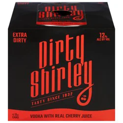Dirty Shirley Extra Dirty Vodka with Real Cherry Juice 4 - 12 oz Cans