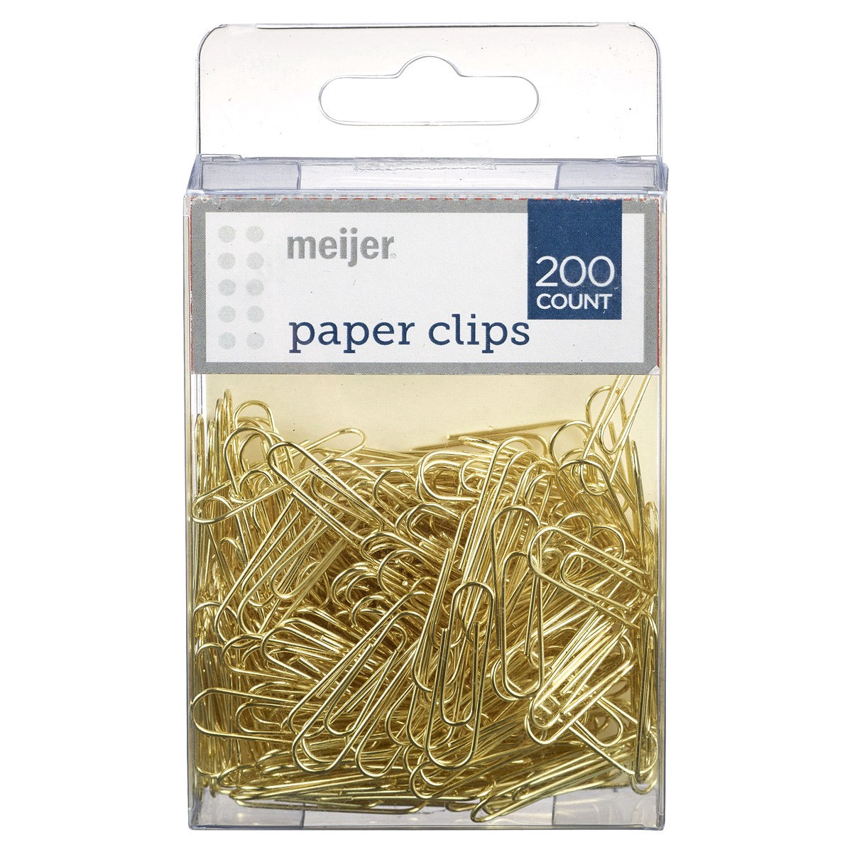 slide 1 of 5, Meijer Gold Paper Clips, 200 ct