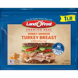 Land O' Frost Premium Lunch Meat Honey Smoked Turkey Breast 1 lb